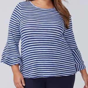 Lane Bryant strappy back bell sleeve top - 22/24
